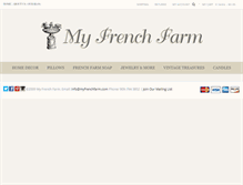 Tablet Screenshot of myfrenchfarm.com